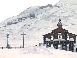 Památník Norilská Golgota na úpatí Šmidtovy hory