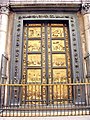 Puerta del Paraíso, Baptisterio, Florencia. Las puertas in situ son una reproducción.