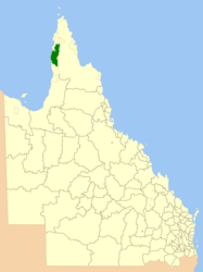 Contea di Aurukun – Mappa