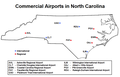 Image 8Commercial Airports in North Carolina (from Transportation in North Carolina)