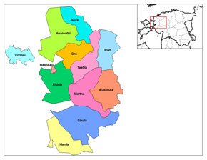 Diviziunile administrative ale regiunii Lääne