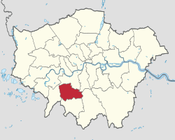 Merton shown within Greater London