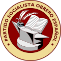 Logotipo del PSOE entre los años 20 y 70.