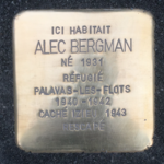 Stolpersteine Alec Bergman - Liège, 4 novembre 2015 Enfant caché à Izieu, rescapé