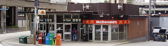 McDonald's Canada at St. Clair subway station in Toronto, Ontario