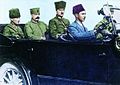 Commander-in-chief Mushir Mustafa Kemal Pasha arrives in İzmir with Mushir Fevzi Pasha and Aide-de-camp Major Salih Bey on September 10, 1922.