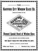 advertisement from the 1890s with diamond-shaped logo