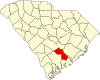 State map highlighting Dorchester County