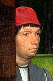 Hans Memling's religious works often incorporated donor portraits of the clergymen, aristocrats, and burghers (bankers, merchants, and politicians) who were his patrons[120]