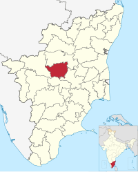 मानचित्र जिसमें नामक्कल ज़िला Namakkal district நாமக்கல் மாவட்டம் हाइलाइटेड है