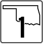 Oklahoma state route marker