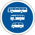 Buses, midi-buses and mini-buses only