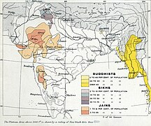 1909 percentage of Sikhs, Buddhists, and Jains.