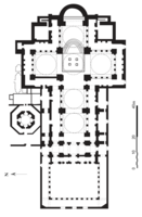 Floor plan of the Justinianic Basilica of St John, Ephesus, after 535/6
