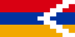 Flagge der Republik Bergkarabach