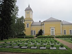 Military cemetery at church in Kankaanpää