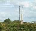 Typical 38 kV transmission tower for one circuit