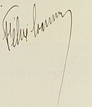 Signature de Félix Coquelle