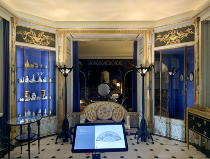O boudoir (vestiário para senhoras) da estilista Jeanne Lanvin (1922-1925) agora no Museu de Artes Decorativas de Paris.