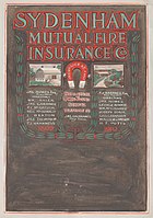 Advertisement for the Sydenham Mutual Fire Insurance, Owen Sound, 1910. Tom Thomson Art Gallery, Owen Sound