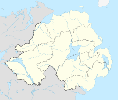 NIFLプレミアシップ 2015-16の位置（北アイルランド内）