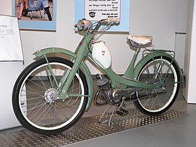 NSU Quickly 50 cc (3.1 cu in) T/S moped (1953)