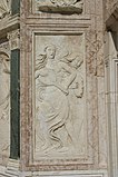 Reliefs by Agostino di Duccio in the oratory of San Bernardino (Perugia).