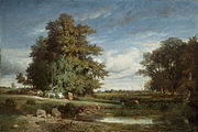 The Marsh, 1840; oil-painting