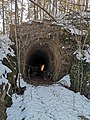 Abandoned tunnel on the closed section of the line