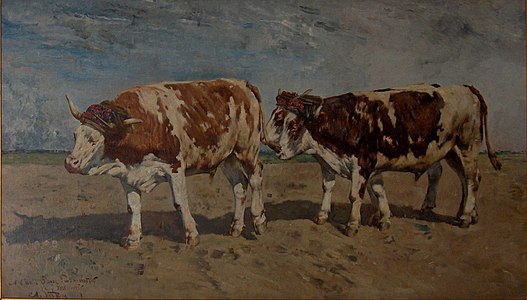 Boeufs rentrant du loabour (1895), Patrimoine de la commune de Knokke