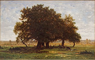 Stejari la Apremont, 1855