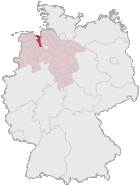 Laag vun’n Landkreis Wersermasch in Düütschland