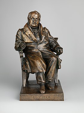 Pierre-Jean David d'Angers, Ludwig Tieck, 1834, bronze, h. 31,1 cm, New York, Metropolitan Museum of Art.