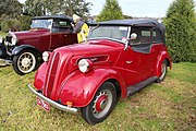 1951 Ford Anglia tourer: note the lowered beltline at the front door