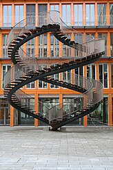 Umschreibung ("Circumscription"), by Olafur Eliasson, an endless stairway at KPMG, Munich, Germany