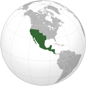 Localização de Imperio Mexicano