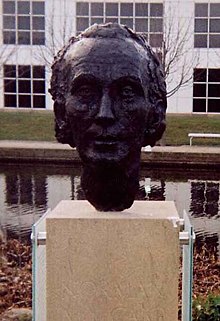 Bust of MacCaig at Edinburgh Park