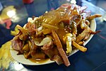 An all-dressed poutine.