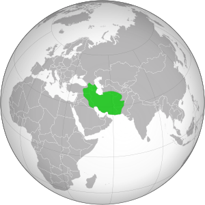 Extensão máxima do Império Safávida durante o governo de Abas I