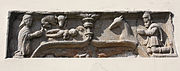 Panel dun baldaquino nunha casa particular en Beiro.