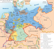 Kart over Weimar-Tyskland