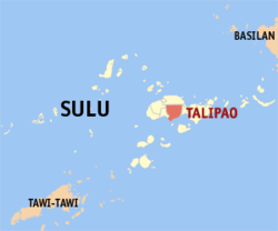 Peta Wilayah Suluk dengan Talipao dipaparkan