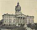 The old King County Courthouse, built 1890 atop "Profanity Hill"; ceased to be a courthouse 1917, torn down in the 1930s