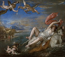 Avrupa'nın Kaçırılması, Titian, 1562