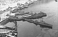 Tyske krigsskip frå Kriegsmarine i hamn i samband med Slaget om Narvik i 1940