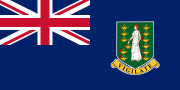 The flag of British Virgin Islands, a British Overseas Territory