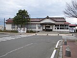 震災後、営業休止中の駅舎（2012年11月）