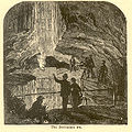 نقاشی از داخل غار به سال ۱۸۸۷