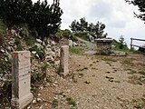 Gedenkstein am Ort der Gefangennahme am Monte Corno Battisti