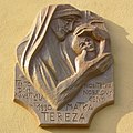 Placa en memòria de Teresa de Calcuta a la plaça Václavské náměstí d'Olomouc (República Txeca)